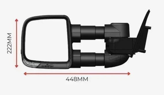 Clearview Towing Mirrors – Toyota LandCruiser 200 Series (Electric, Heated)