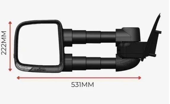 Clearview Towing Mirrors – Toyota LandCruiser 200 Series (Electric, Heated)