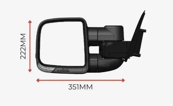 Clearview Towing Mirrors – Toyota LandCruiser 200 Series (Electric, Heated)